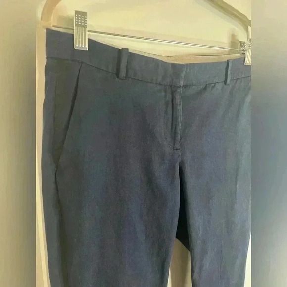 J. Crew Women’s Navy Blue Cropped Dress Pants - Size 6 - Picture 2 of 6